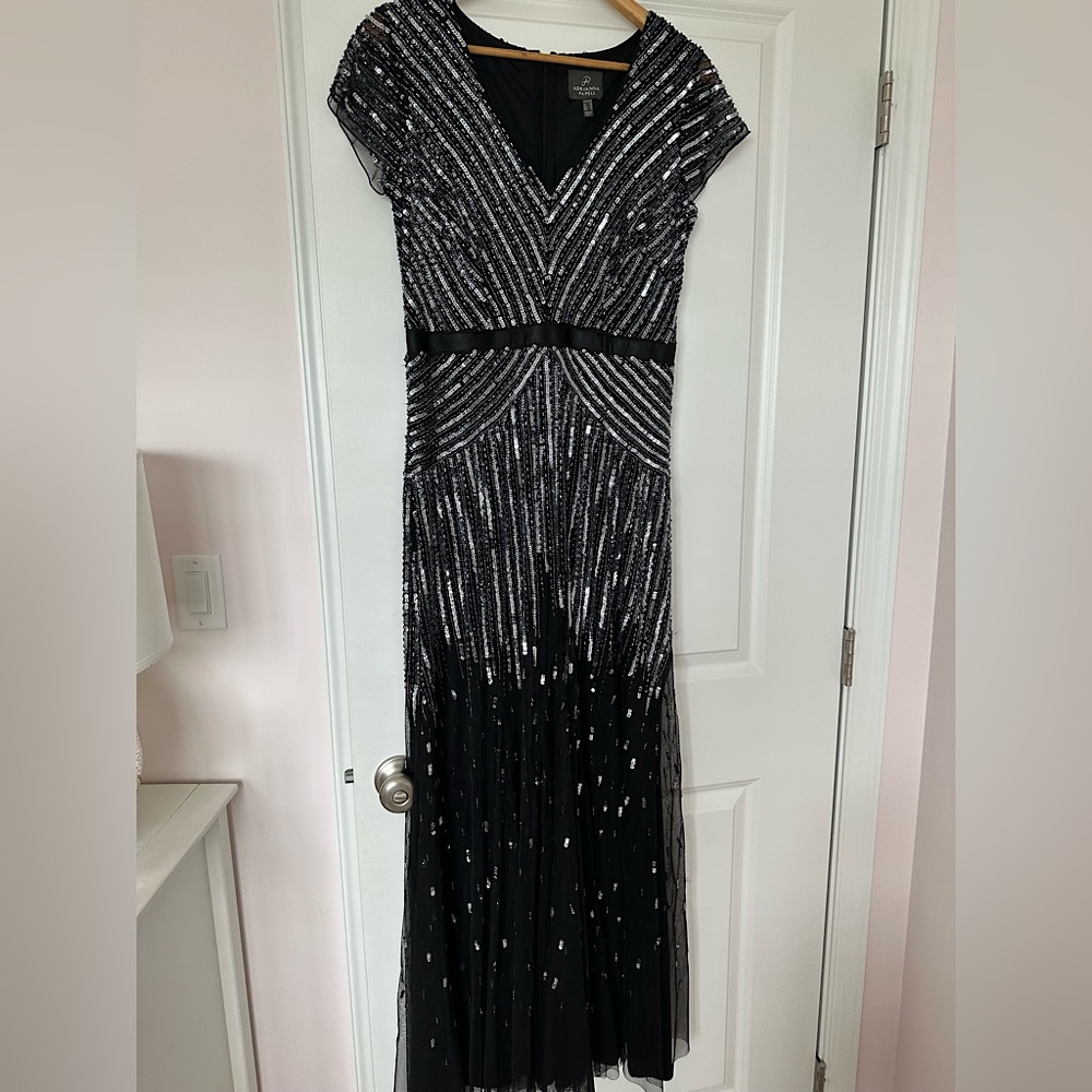 Adrianna Papell Sequenced Formal Gown
